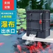 【台灣賣家】魚池出水口週轉箱 過濾箱 過濾周轉箱 過濾器 魚缸流水瀑布 魚池缸滴流盒 水族箱 過濾盒 上濾淨水神器
