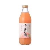 (店+)日本 寿高原食品 信州 千曲之滴 白桃果汁 1Lx4瓶/箱