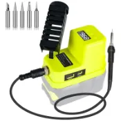 滿天星百貨 適用利優比Ryobi攜式電烙鐵焊臺USB Type-C低壓保護利優比18V電池