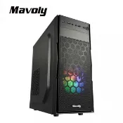 新品上市 松聖 Mavoly 甘蔗1602 ATX電腦機殼 黑色機殼