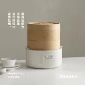【可開統編】【行業首創】olayks立時竹籠電蒸鍋家用多功能小籠包子饅頭早餐機