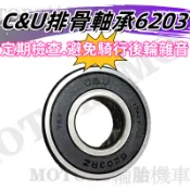 光陽車系後搖臂/排骨 C&U軸承 6203 RZ(組車品) 雷霆/雷霆王 G5 G6 X-SENSE 新名流150