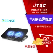 JT3C Esense 逸盛 E-C2 冷光雙風扇筆電散熱墊(22-WNF002BK)