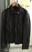 (二手 9成五新) 10800NT 美國 banana republic 男皮衣 Size : L