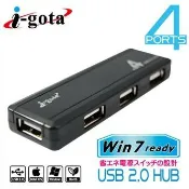 民權橋電子生活百貨 缺貨中 請勿下標 i-gota USB2.0 4PORT HUB 集線器 有開關 UH-6018