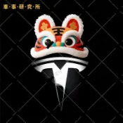 特斯拉車標貼 立體舞獅頭車標裝飾貼 喜慶車標貼紙 汽車裝飾貼 TESLA 車標貼 汽車裝飾用品