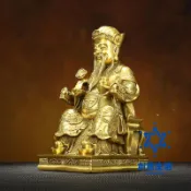 HappyLife 創意生活 免運 公司貨 黃銅土地公擺件家居辦公室桌面土地爺坐像室內銅像擺設 可開發票 全館六折 工廠現貨直銷 新品特價 CYSH01031