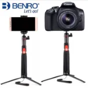 ╭百諾ＢＥＮＲＯ╮【送收納袋充電線】 SC1 碳纖卡夢腳架自拍架 藍芽自拍桿 自拍桿 Mk20c