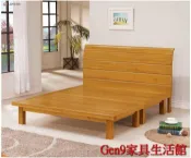 蘆洲巨林家具館..貝雅檜木色6x7尺特大雙人床底(不含床頭片)(全實木)-GD*576-3..台北地區免運費!!