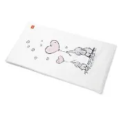 【mamaway 媽媽餵】芬蘭嬰兒床墊套76x42cm親子大象(嬰兒寢具/嬰兒床套/寶寶床包)