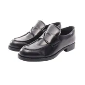 【DOKODEMO】【二手】Prada 三角樂福鞋 DNC725 黑色真皮樂福鞋 女款 全新未使用