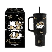 【Hello Kitty】質感黑金巨無霸冰霸杯900ml