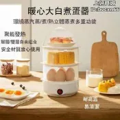 【LT】雙層煮蛋器 雙層蒸蛋器 多功能自動斷電蒸蛋器  傢用學生宿捨早餐機  早餐營養機  便攜煮蛋器 多