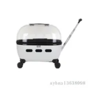 【貓包拉桿箱】【寵物用品】 外出便攜兩衹透明狗包 行李箱【貓咪揹包】 小推車透氣 貓咪外出箱