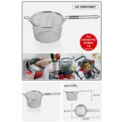 加購價 不限鍋款 煮水餃也方便  Le Creuset 不鏽鋼網籃/不鏽鋼濾網/窈窕鍋/萬用鍋/琺瑯鍋/湯鍋/炸鍋