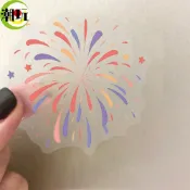 潮玩💦手賬貼紙 造景貼紙  貼紙 少女文具貼紙100張ins清新彩繪煙花煙火璀璨少女心PET材質貼紙diy裝飾手賬貼畫
