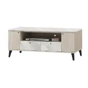 【ASSARI】4尺若娜白橡色電視櫃(寬120x深40x高50cm)
