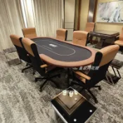 Lok Lok pets 棋牌桌 撲克桌 牌桌 德州撲克桌全套德州套裝德撲棋牌室打包套裝撲克桌含椅子牌桌含蓋