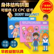 全球選品1館 生活百貨 兒童認知男女孩人體身體結構拼圖器官圖片幼兒園教具早教益智玩具