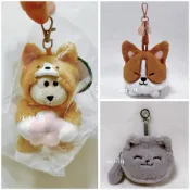 全新正品·星巴克灰貓絨毛零錢包~星巴克春櫻柯基零錢包~星巴克柯基裝扮MINI熊寶寶~星巴克毛絨公仔