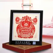 協貿國際日用品生活3館 中國風特色禮物春節福字對聯鏡框剪紙裝飾畫擺件出國禮品貼紙窗花