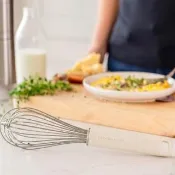【KitchenAid】美國 不鏽鋼打蛋器 純白27cm / 攪拌棒 攪拌器