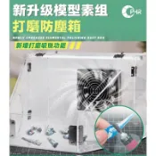 【模神】現貨 含LED燈 模型工作台 桌上型 展示台 防塵箱 工具箱 素組 打磨 拋光 組裝 粉塵 集塵箱 抽風箱