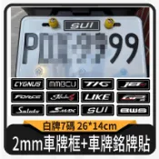 💥現貨免運💥 車牌框 車牌銘牌貼 機車車牌框 機車車牌 車牌貼紙 貼紙 勁戰 DRG MMBCU JET SL BWS