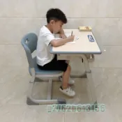 可開統編📢 \小學生輔導補習班\培訓書桌\學習學校\家用無需組裝  兒童書桌\安親班桌椅\補習班\可升降\課桌椅\套裝