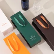 現貨【紅酒包裝】加厚通用 禮品袋 紅酒手提紙袋 紅酒包裝禮袋 葡萄酒袋子 紅酒袋 訂製