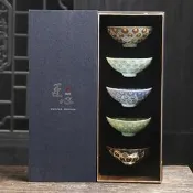 高檔建盞主人杯茶杯茶具五行斗笠杯套裝窯變陶瓷功夫茶杯高端【葡東收藏】