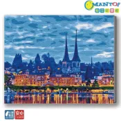(店+)【Manto】台灣製DIY數字油畫-瑞士琉森之夜 超取專用大小