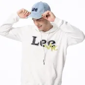 【Lee】男裝 帽T / NYC LOGO 象牙白(LL200020K15)