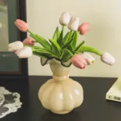 彩虹之屋 公司貨 免運 可開票 中古芬頓風花瓶琉璃瓶花器花瓶水培插花瓶家居裝飾客廳桌面擺件 工廠直銷 可批發 CH1001