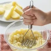 (店+)【ECHO】日本進口 不鏽鋼壓泥器／馬鈴薯壓泥器 薯泥器 搗碎器 搗泥器 副食品製作 廚房用具 攪拌器 壓碎器