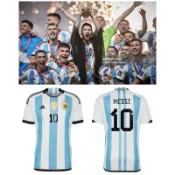 #10 Messi 2022 世界盃 阿根廷 冠軍 金盃 紀念球衣 Adidas 梅西