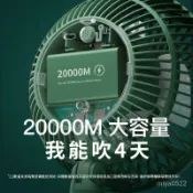 優品優選 電量加強版小風扇夾式娃娃車推車宿捨靜音大風力風扇學生迷你充電持久續航桌麵床上小風扇