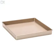 【現貨】正方形不粘烤盤 11寸碳鋼模具不粘牛軋糖模具帶烤架 Dhome