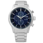 CITIZEN 亞洲限定款光動能不鏽鋼手錶(CA0610-52L)-藍x銀/43mm