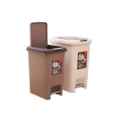 (店+)〔小島百貨〕雙開垃圾桶 按壓式垃圾桶 10L 15L 20L 30L掀蓋式 踩踏式 廚餘桶 回收桶 密封垃圾桶 內桶