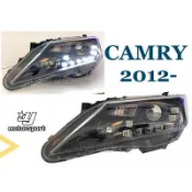 傑暘國際＊大特價 全新 CAMRY 12 13 14 年 7代 黑框 U型 LED R8 魚眼大燈 實車