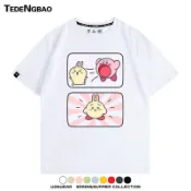 星之卡比吉伊卡哇聯名短袖 中大童純棉上衣 客製化衣服 校園班服 團體服 幼稚園服 親子裝 男女裝 情侶裝 軟萌卡通T恤