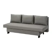 【IKEA 宜家家居】ÄLVDALEN 三人座沙發床，knisa 灰米色