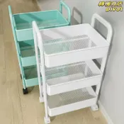 轉機商店 【加厚碳鋼】置物推車 收納架 收納推車 移動置物架 多層收納架 廚房收納 浴室收納 客廳收納 落地式 多功能儲物 附輪子 免打孔