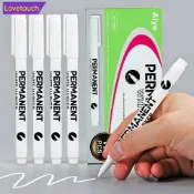 LOVETOUCH 白色黑色紅色記號筆 1.0 毫米油性防水油漆筆 DIY 塗鴉素描記號筆文具 A7J1