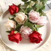 (店+)【威揚購物】仿真玫瑰花 聖誕禮物 情人節花束 仿真玫瑰 永生花 乾燥花 永不凋零 拍照道具 魔術道具 捧花花束
