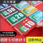 🔥台灣出貨🔥磨砂籌碼麻將館  卡片棊牌室打牌專用   代幣防水耐磨雙麵塑料計分牌子