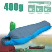 【VOSUN】全開式聚溫水鳥羽絨睡袋 (400g) (YKK拉鍊 符合SGS認證) 睡袋 SP400