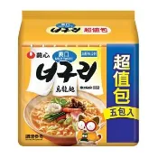 【NONG SHIM】農心 爽口海鮮烏龍麵超值包5入(600g)x2袋組