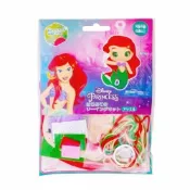 【墊腳石】(限量)(日貨)迪士尼DISNEY公主系列 DIY不織布鑰匙圈/掛飾/吊飾(材料包)-小美人魚/愛麗兒